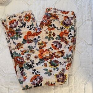 Anthropologie Pilcro Floral Jeans